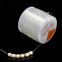 1rolllot diy crystal beading stretch cord round elastic line dia 0 5mm 1 5mm for jewelry making thread string thread wholesale