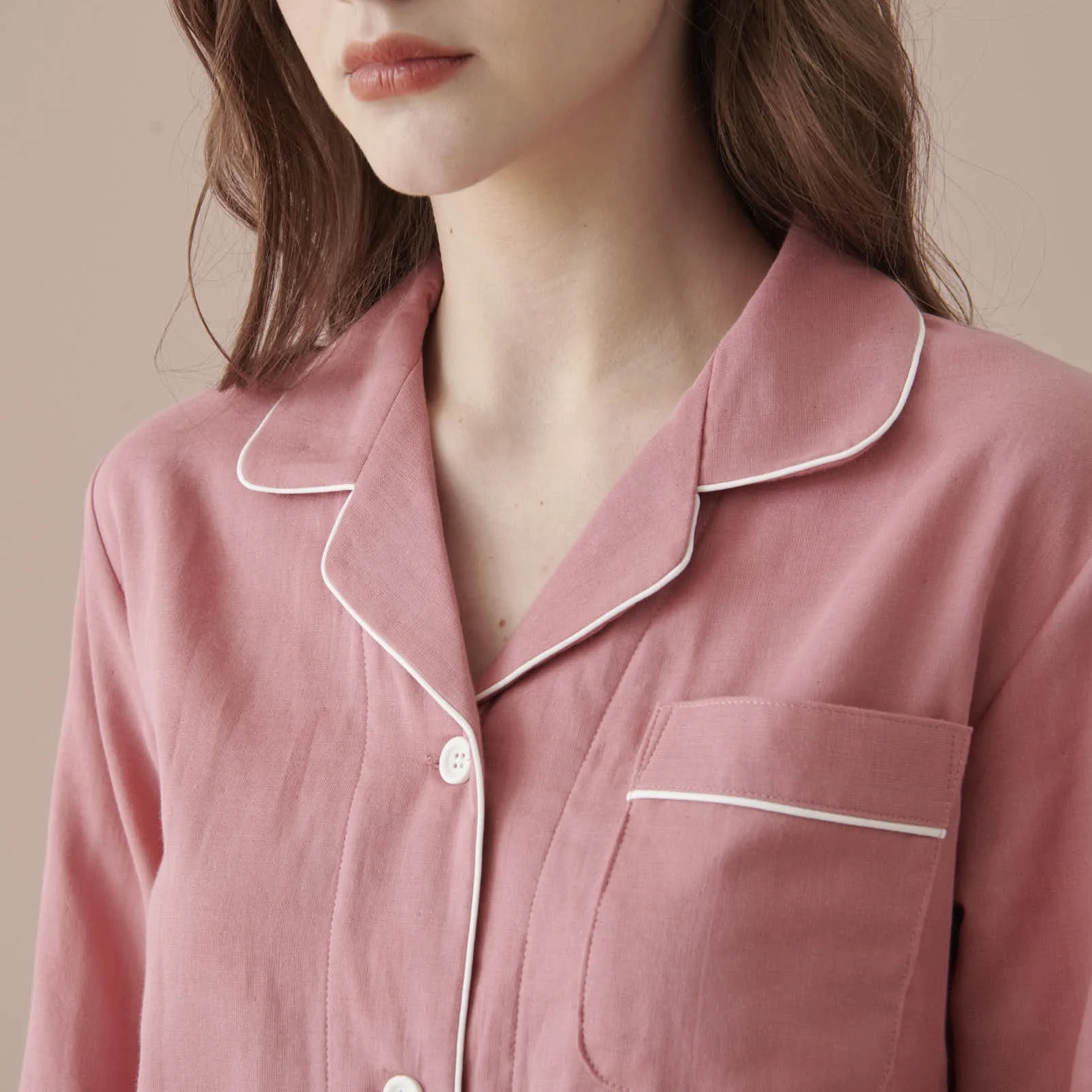 

Women and men pajamas couples cotton sleepwear set spring autumn blank pajamas