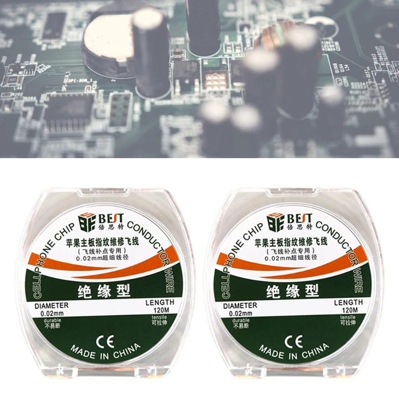 

Изолированная 0,02 мм 120 м телефонная материнская плата скачок отпечатка пальца провод для пайки проводник из чистой меди проводка телефонно...