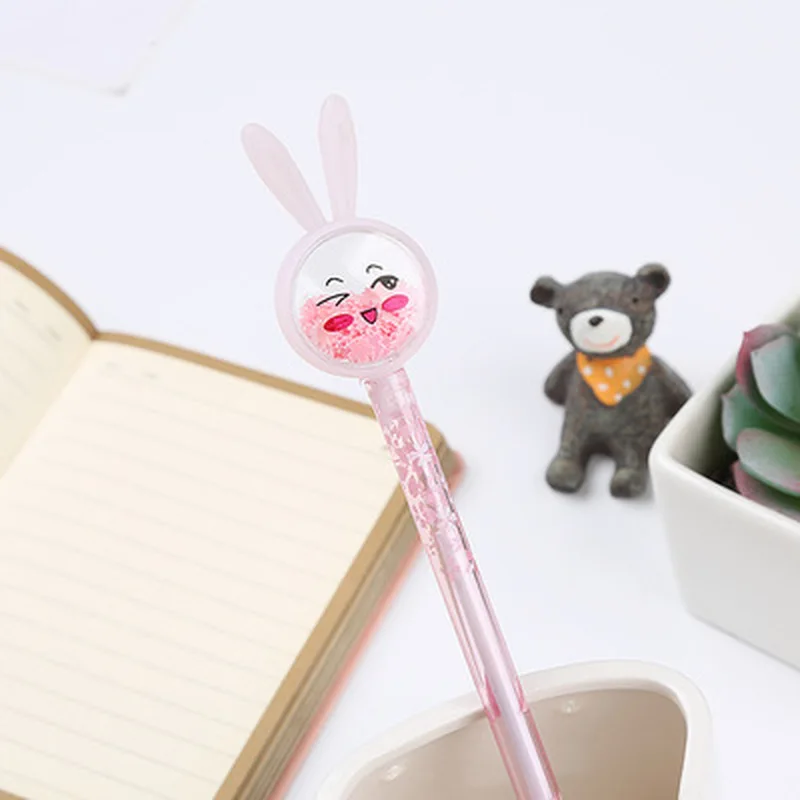 Гелевая ручка с блестками новинка Мультяшные милые ручки корейские кавайные