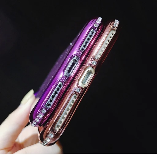 3D Алмазный блестящий чехол для iPhone 11 Pro XS MAX XR X силиконовый SE 2020 7 8 6s 6 Plus мягкий |