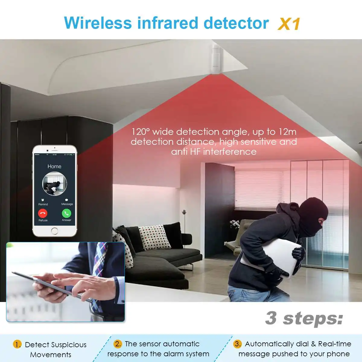 DIGOO DG-HOSA беспроводной домашней безопасности wifi GSM GPRS Сигнализация приложение дистанционное управление Умный инфракрасный датчик движения двери оповещения