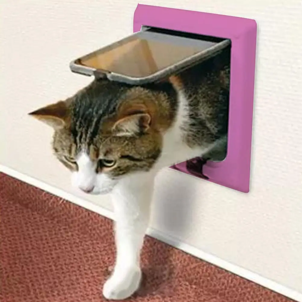 

Pink Pet Flap Dog Cat Door Pet Care Supplies Pet Toy