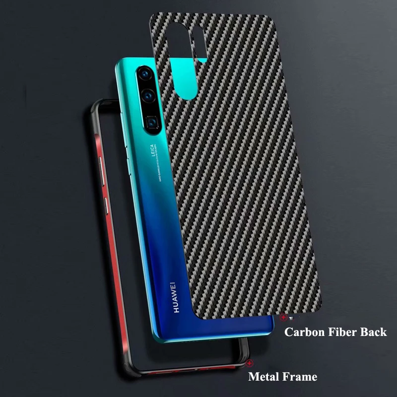 Чехол для Huawei P30 Pro Lite P20 Nova 4e 3e задняя крышка из углеродного волокна с