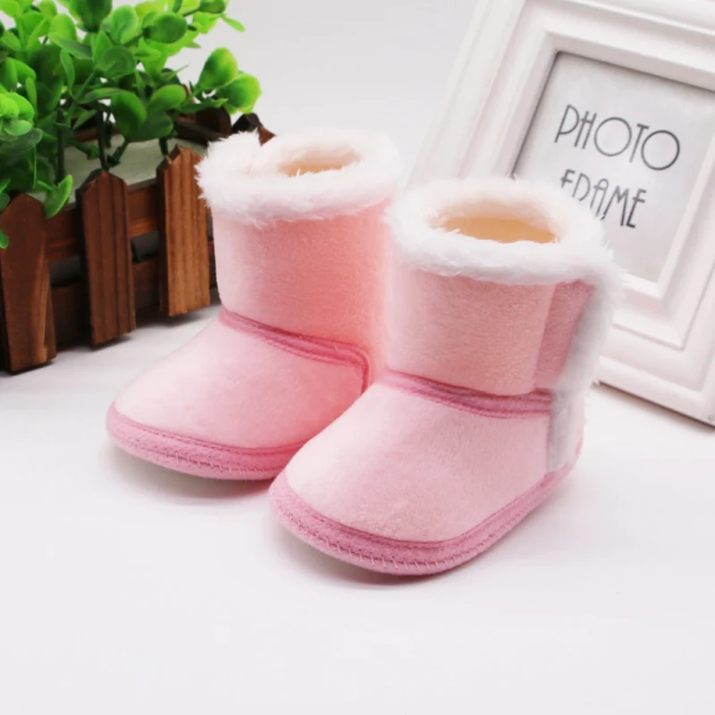 

Baby Girls Shoes Winter Snow Boots Warm Leather Fur Baby Botas Waterproof Infant Boot Boys Bootie Shoes Non-slip