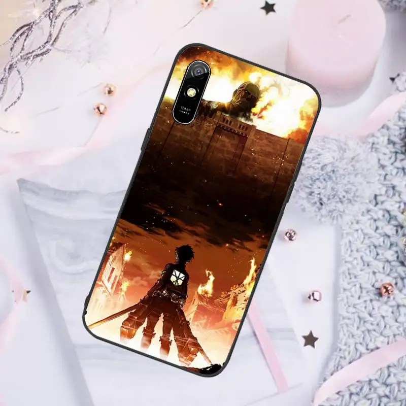 

Anime Japanese attack on Titan Phone Case For Xiaomi Redmi note 7 8 9 pro 8T 9A 9S Mi Note 10 Lite pro