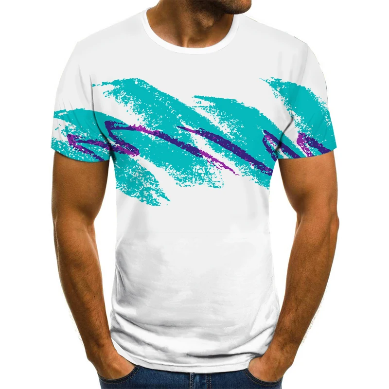 

New T-shirt Men's High Quality Men's and Women's T-shirt Skull Short Sleeve 3D Printing Horror Pattern Men's T-shirt