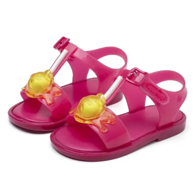 as pic Mini Melissa/ г.; сандалии для мальчиков и девочек с изображением Микки Мауса; детские сандалии; детская обувь с изображением животных; милые сандалии Melissa - Цвет: as pic