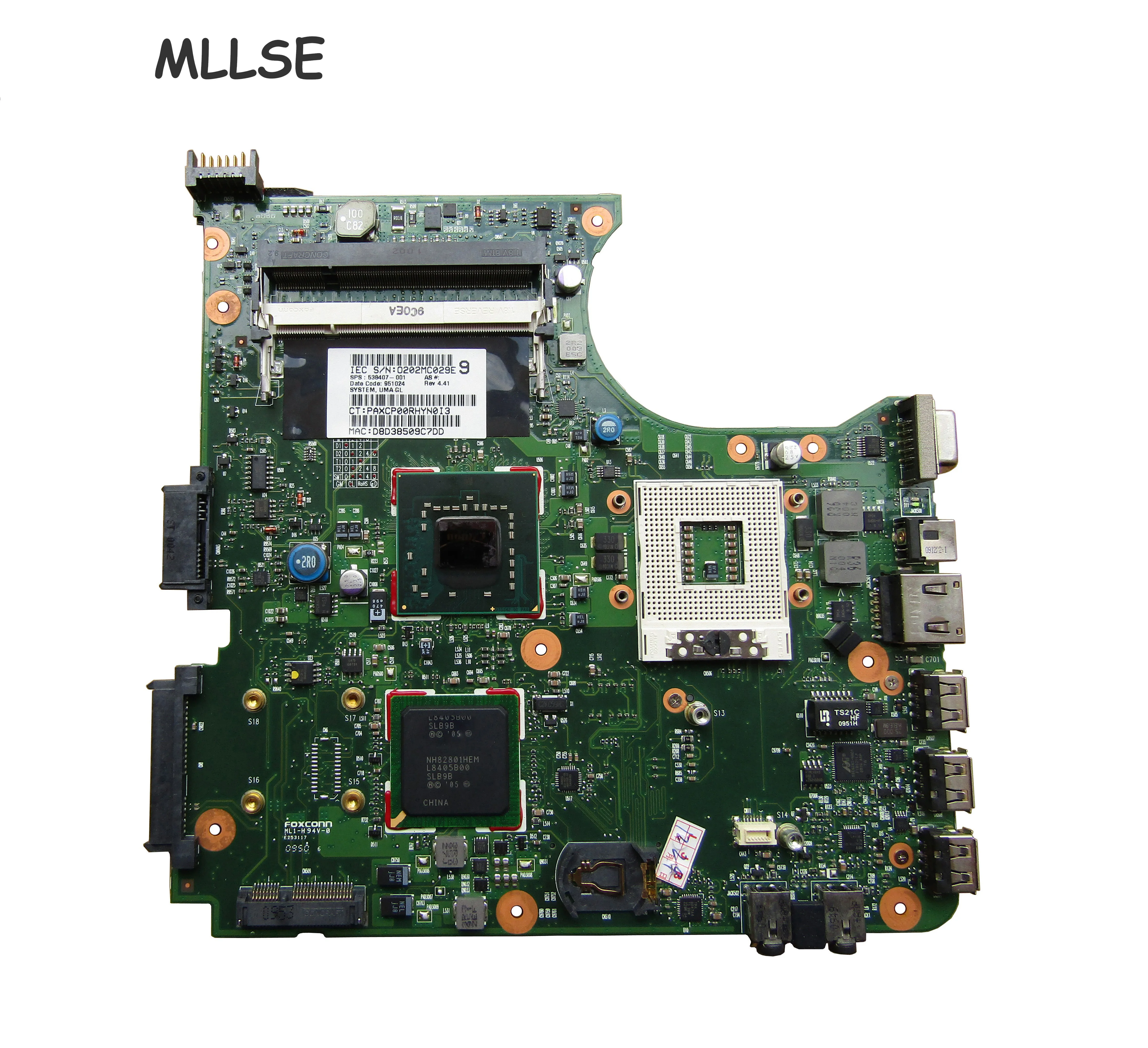 538407-001 плата для ноутбука HP COMPAQ CQ510 610 материнская с чипсетом GLE960 | Компьютеры и