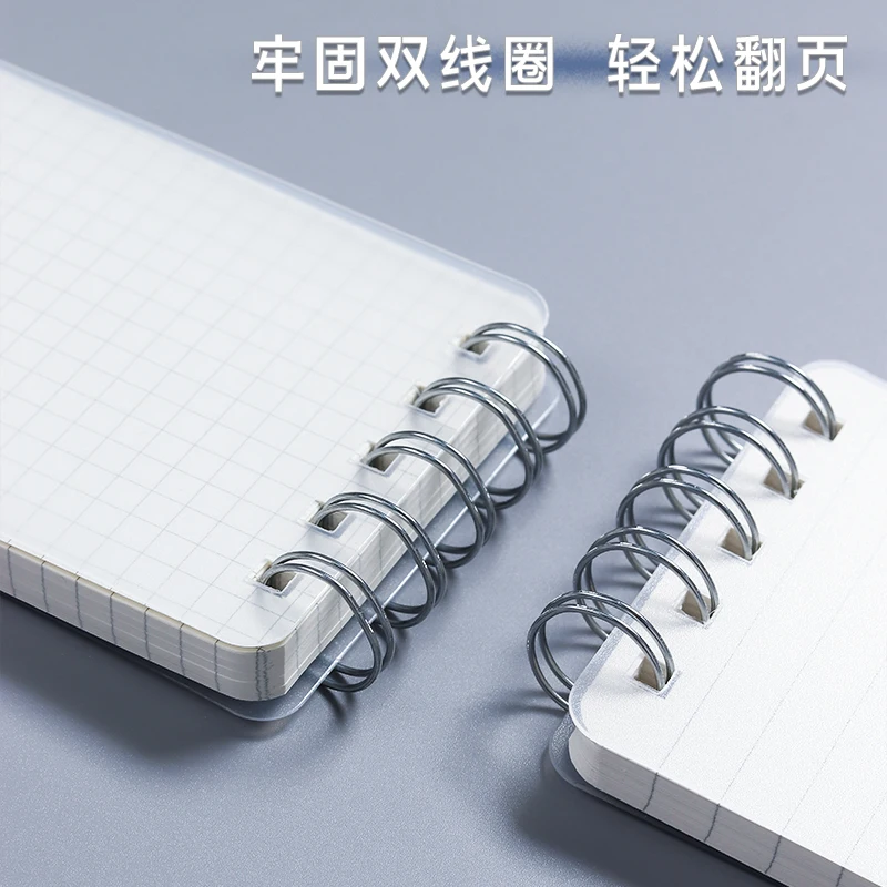 Компактный портативный блокнот компактный спиральный с откидной крышкой А7