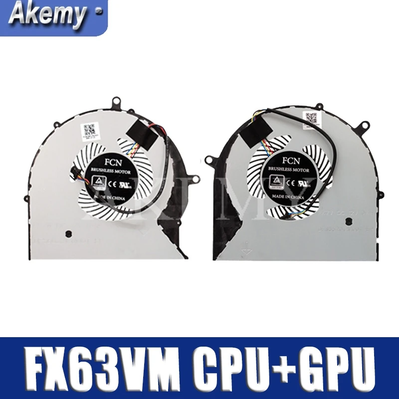 

New original cpu gpu cooling fan cooler For Asus FX63V FX63VM FZ63VM FX63VM7300 FX63VM7700 DC 12V