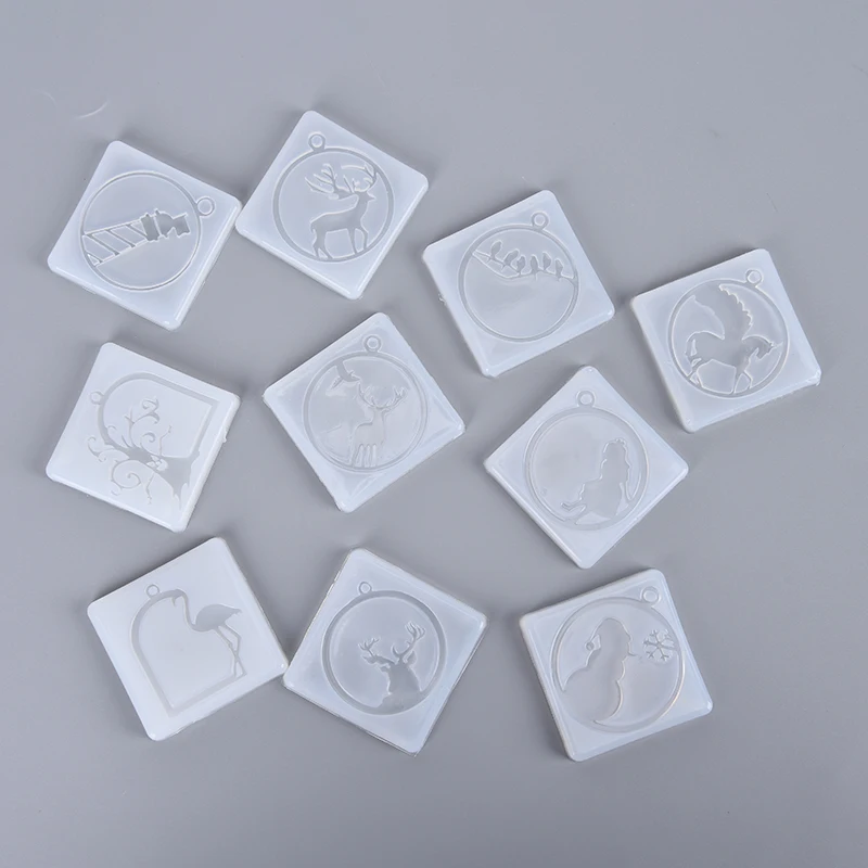 

1pc Mix Style Silicone Animal Mold Resin Jewelry Making Mould Epoxy Pendant DIY Tool