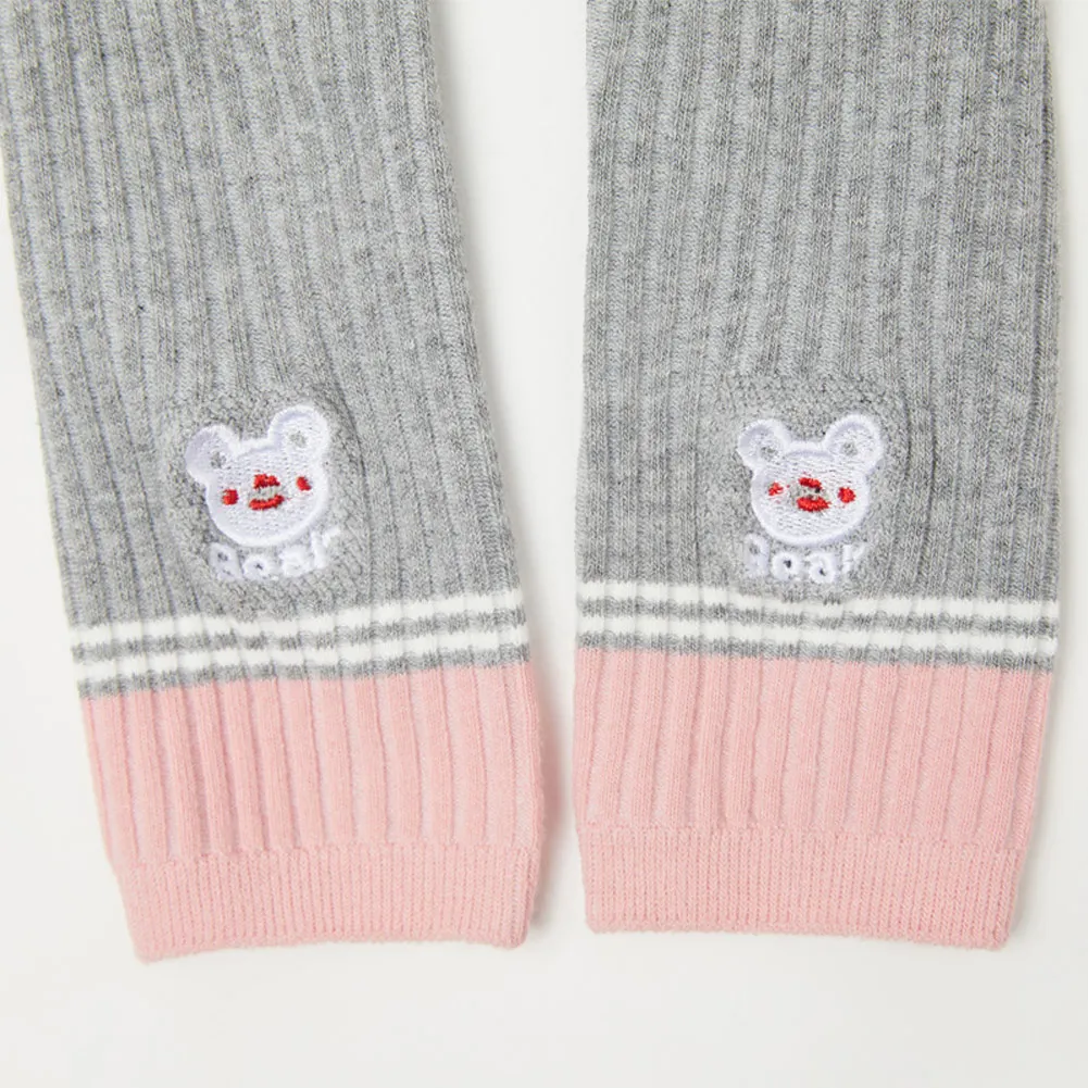 Трикотажные леггинсы для новорожденных милые детские штаны закрытый эластичный