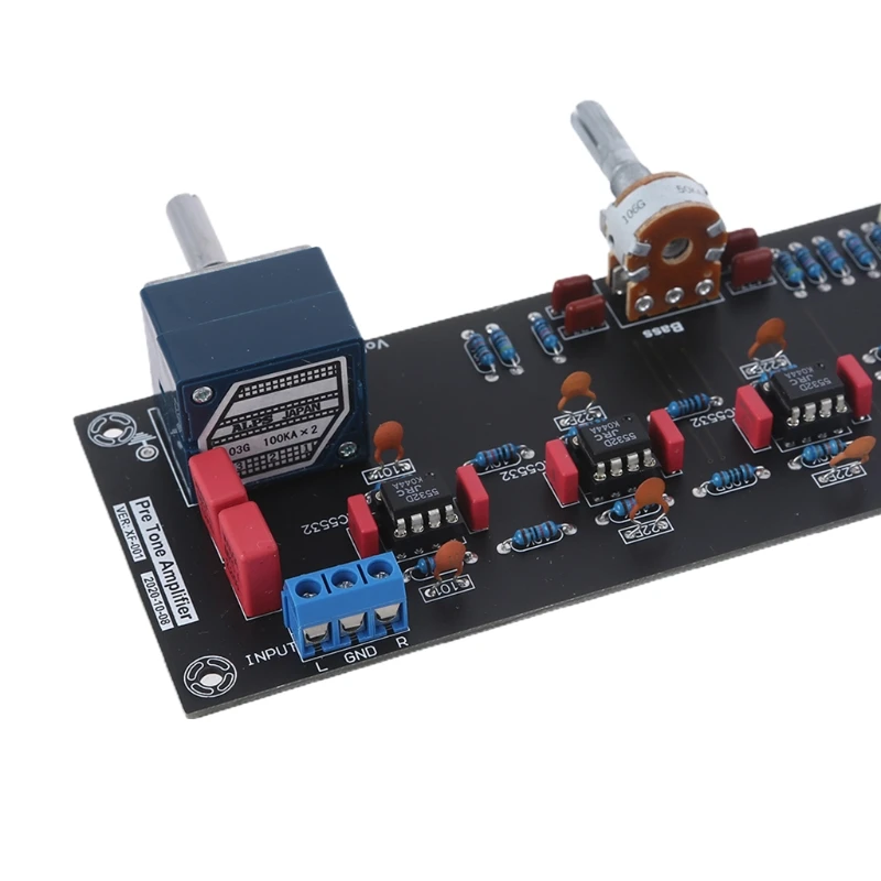 

JRC5532 Preamp Amplifier Tone Control Preamplifier Board Preamplificador with Treble Bass Volume Adjustment