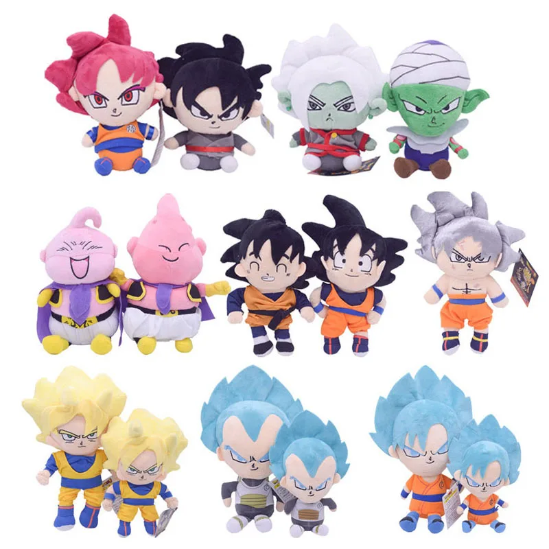 

Stuffed Plush Toy Dragon Ball Anime Super Saiyan Son Goku Majin Buu Vegeta IV Son Goten Piccolo Figures Plushie Doll Toys Gifts