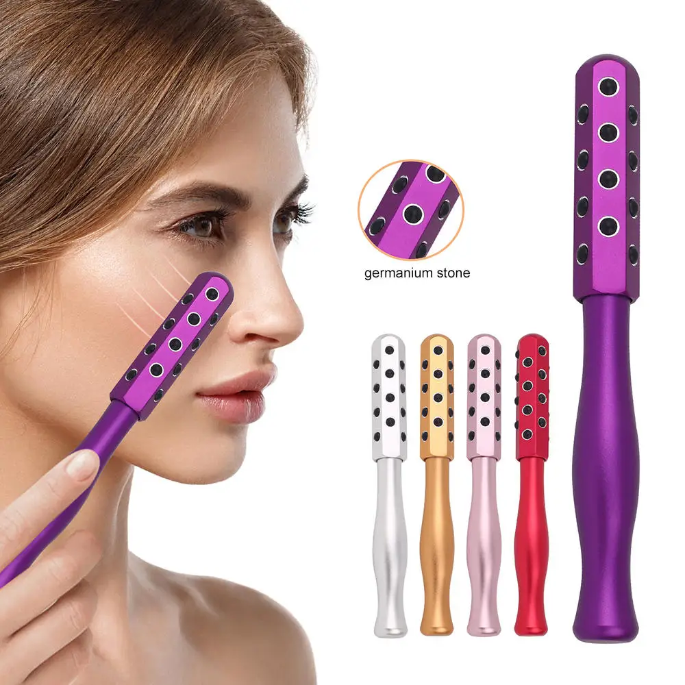 

Germanium Stone Uplifting Face Massager Facial Roller Anti-Aging Skin Tightening De-Puffing Skincare Uplift Massaging Wand tools