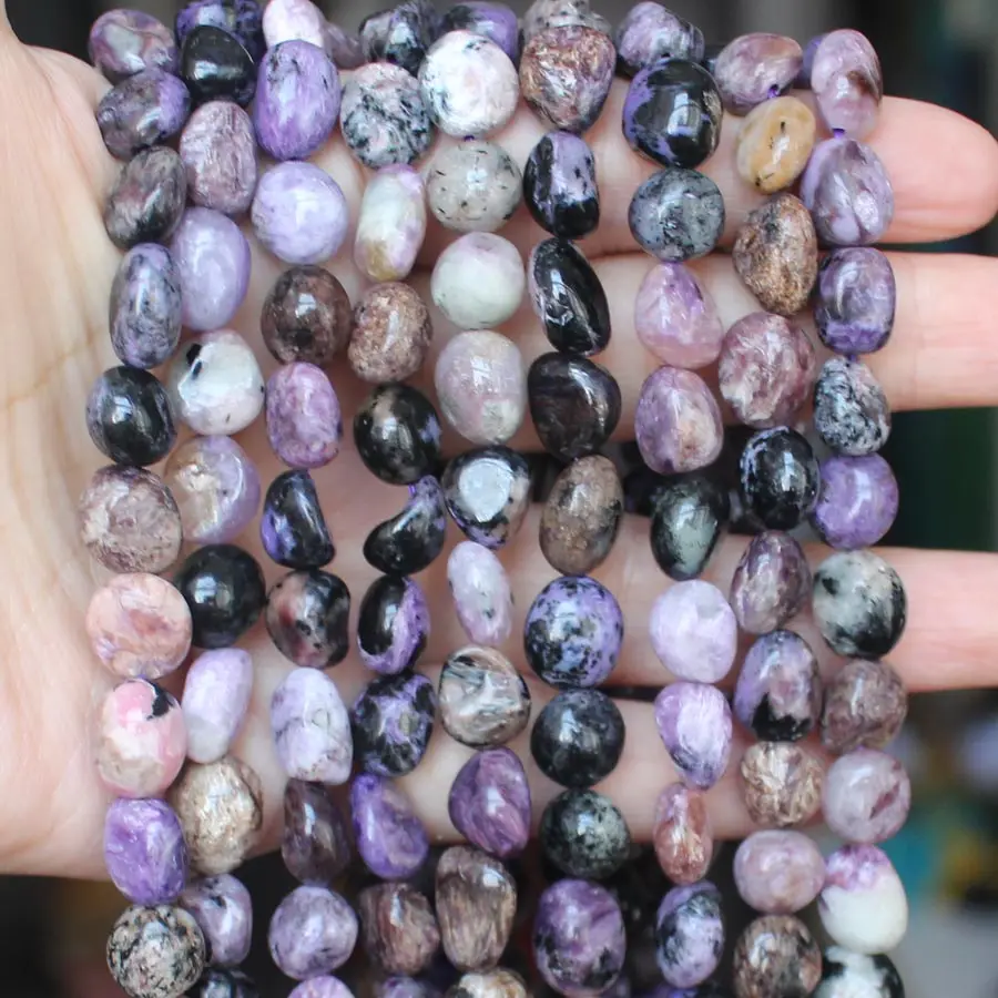 

4-10mm Natural Charoite Irregular Beads 15inch per strand, DIY Jewelry Making !We provide mixed wholesale for all items
