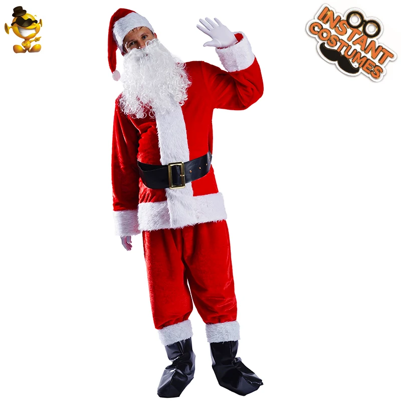 

Christmas Cosplay Adult Men's Santa Claus Costume Decoration Christmas Clothing Party Fancy Dress Up for Male
