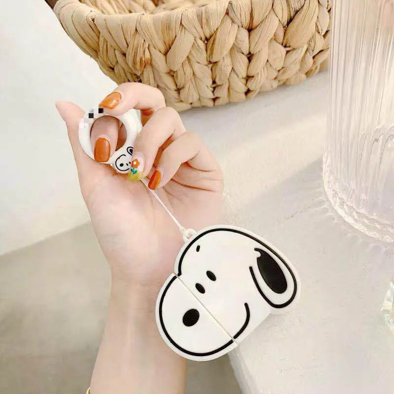 Чехол для наушников AirPods с милым мультяшным рисунком чехол s Apple Airpods2 аксессуары