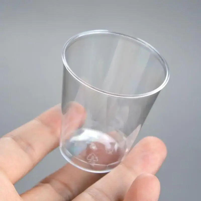 

20PCS 30ml Mini Clear Plastic Disposable Party Shot Glasses Jelly Cups Gobelet Plastique Tumblers Birthday Kitchen Accessories