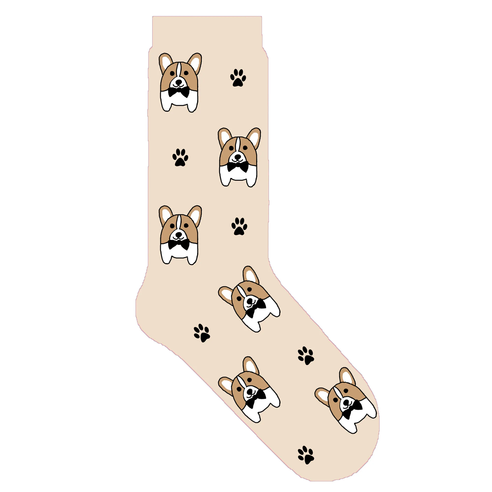 Оригинальные носки corgi милые забавные с героями мультфильмов Сердце лапа собаки