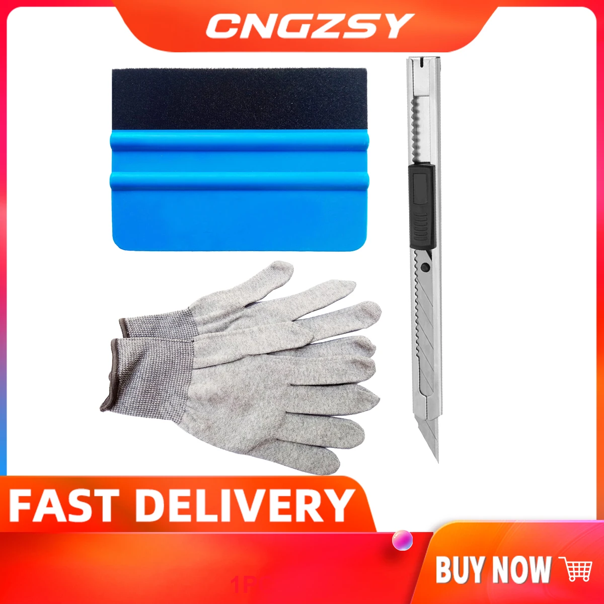 Автомобильный виниловый оттенок для пленки войлочный скребок резак набор