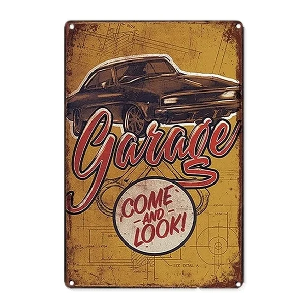 

Car GARAGE Metal Vintage Home Decor Tin Sign Bar Pub Garage Decorative Metal Sign Metal Painting Plaque