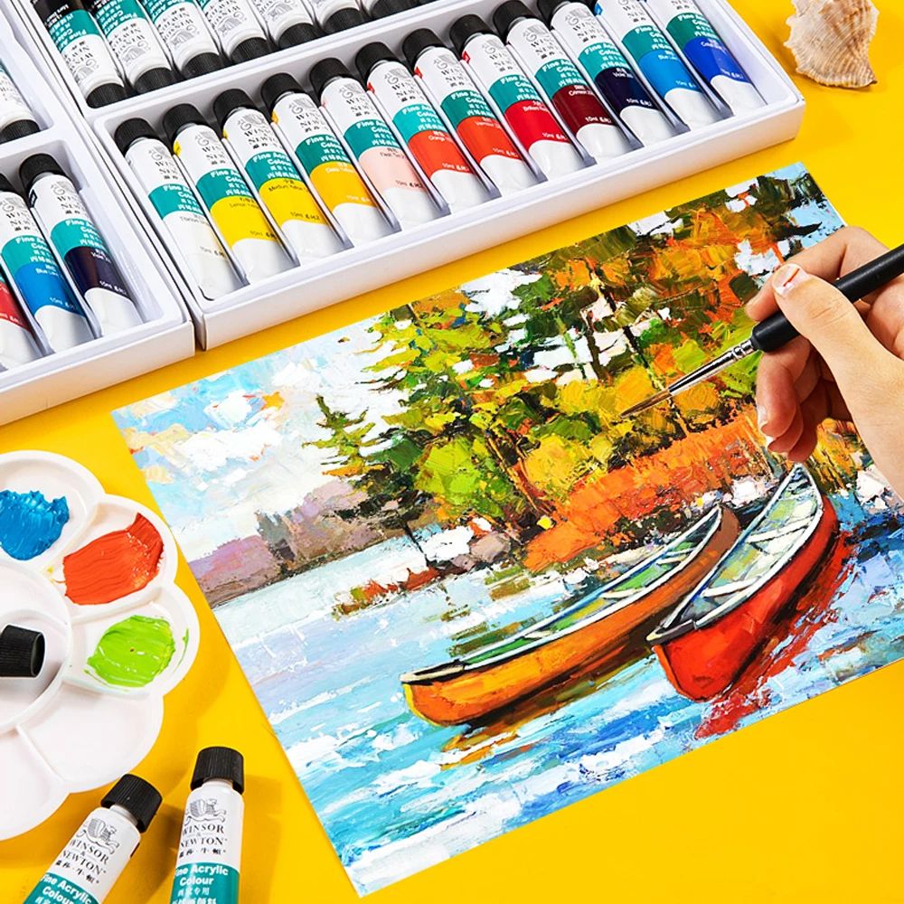 Профессиональный набор акриловых красок для художника 18/24 цветов пигментные