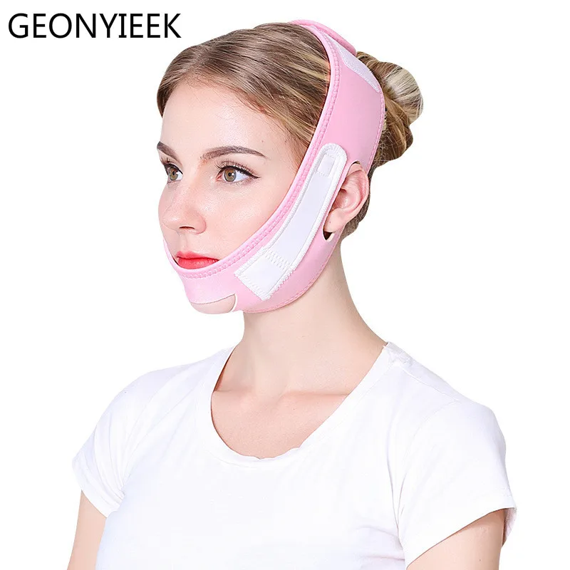 Маска-бандаж для V-зоны лица Маска с эффектом лифтинга подтяжки кожи щёк