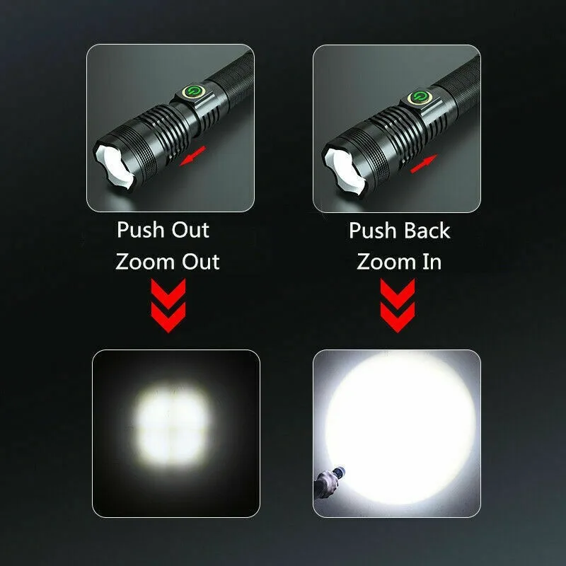 

1500Lumens Flashlight Flashlight LED Most Powerful Rechargeable Torch Xhp70