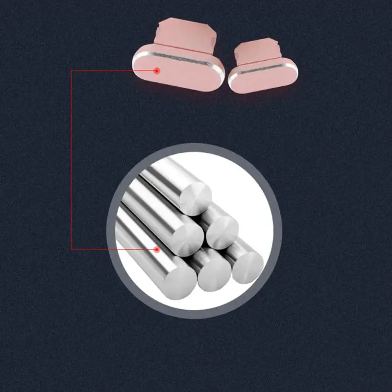 1 шт. Пылезащитная заглушка зарядное устройство из сплава мобильный телефон