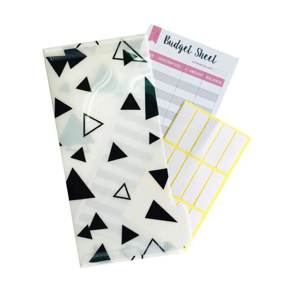 

15pcs Creative Budget Sheet Cash Envelopes Geometry Pattern Waterproof Budget Envelopes Cash Envelopes for Gift Woman Man