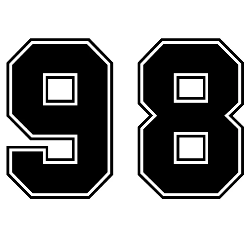 

A-1006 Creativity Number 98 Modeling Personality Car Stickers PVC Hot Selling Auto Motorcycle Sunscreen Waterproof Decal Decor