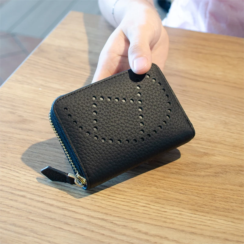 

Famous Brand Genuine Leather Card Holder Women's Mini High-End Exquisite Card Holder Wallet Wallets for Women Luxury Designer