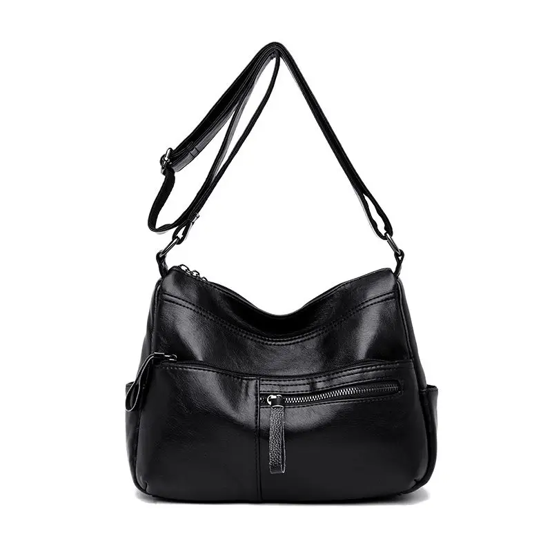 

Winter Real Leather Zipper Luxury Handbags Women Bags Designer Ladies Shoulder Crossbody Bags For Women 2021 Bolsa Feminina Sac