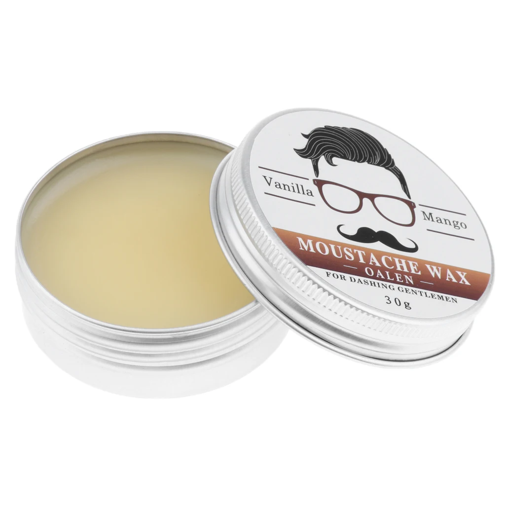30g Men Beard Wax For Styling Beeswax Moisturizing Smoothing Gentlemen Care Hair Loss Products | Красота и здоровье