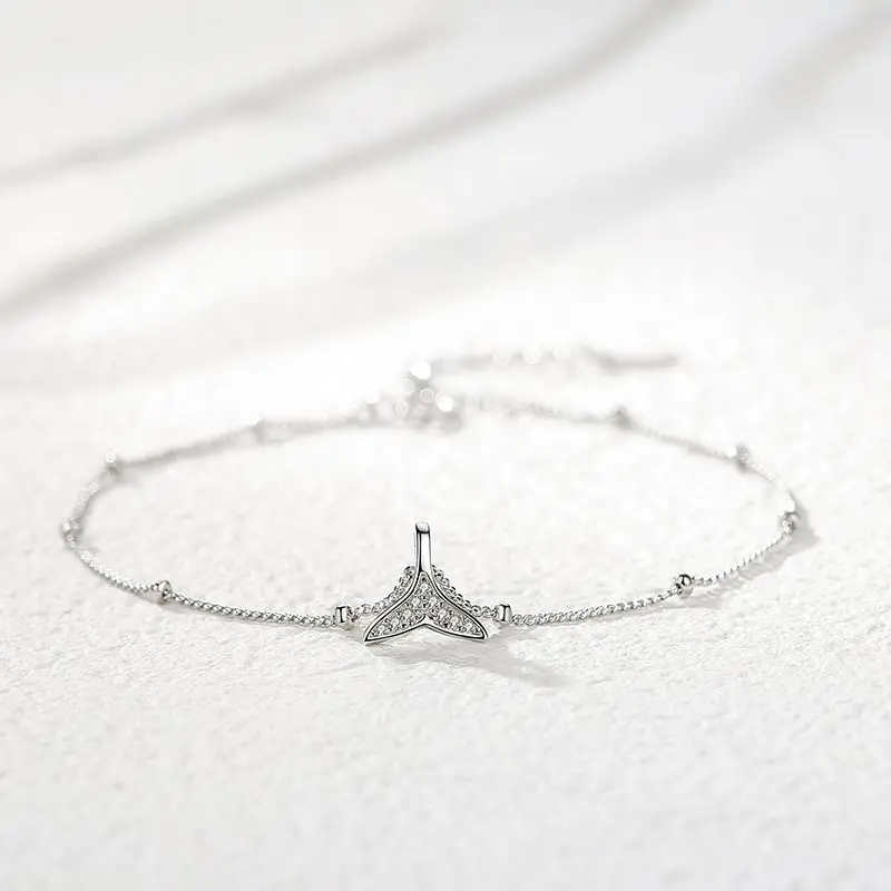 

Bracelet Female 100% S925 Sterling Silver Student Simple Korean-Style Cool Online Red Non-Mainstream Design Hand Jewelry