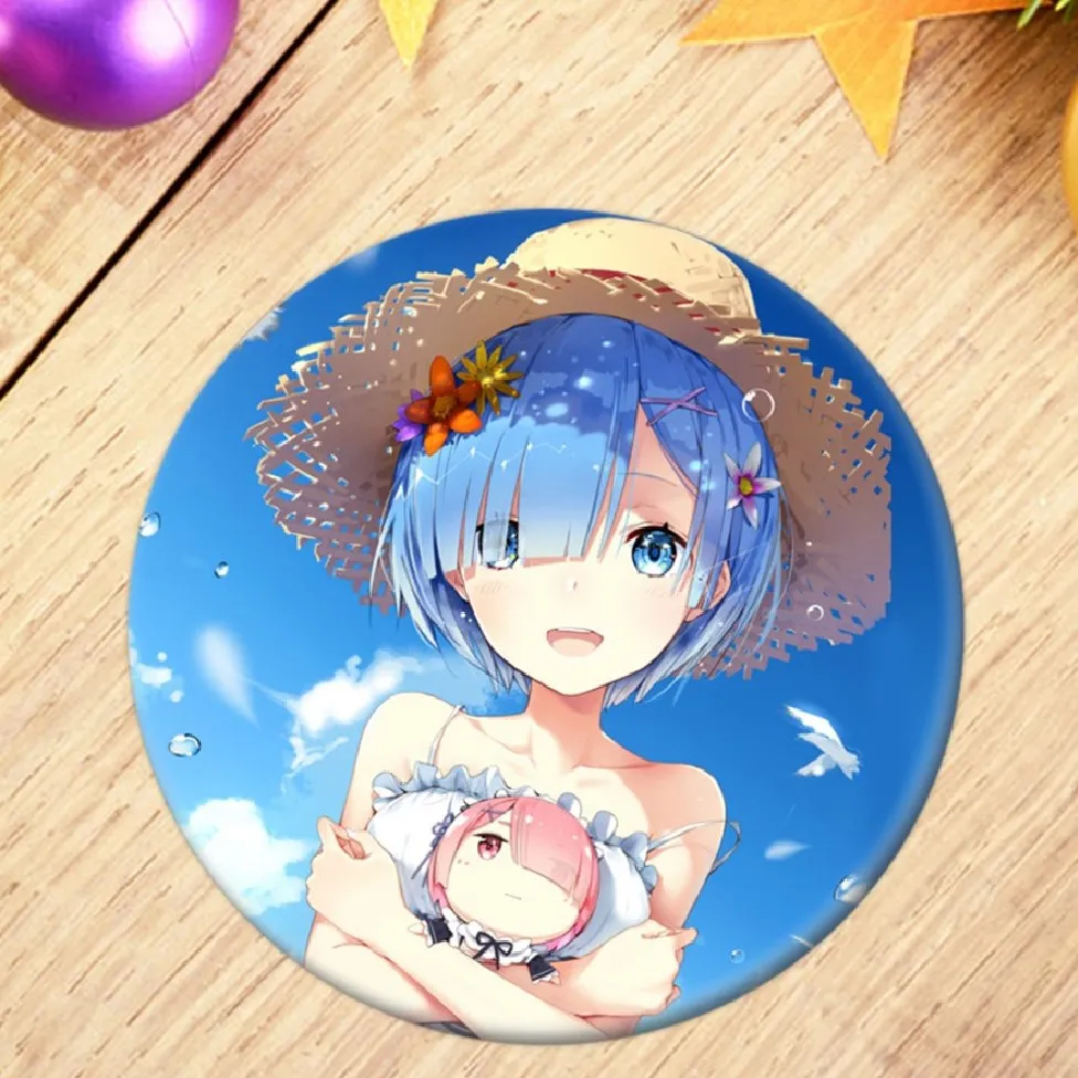 Брошь Re: Zero kara hajimeru isekai seikatsu брошь значок аниме Начальная жизнь в другом мире Rem |