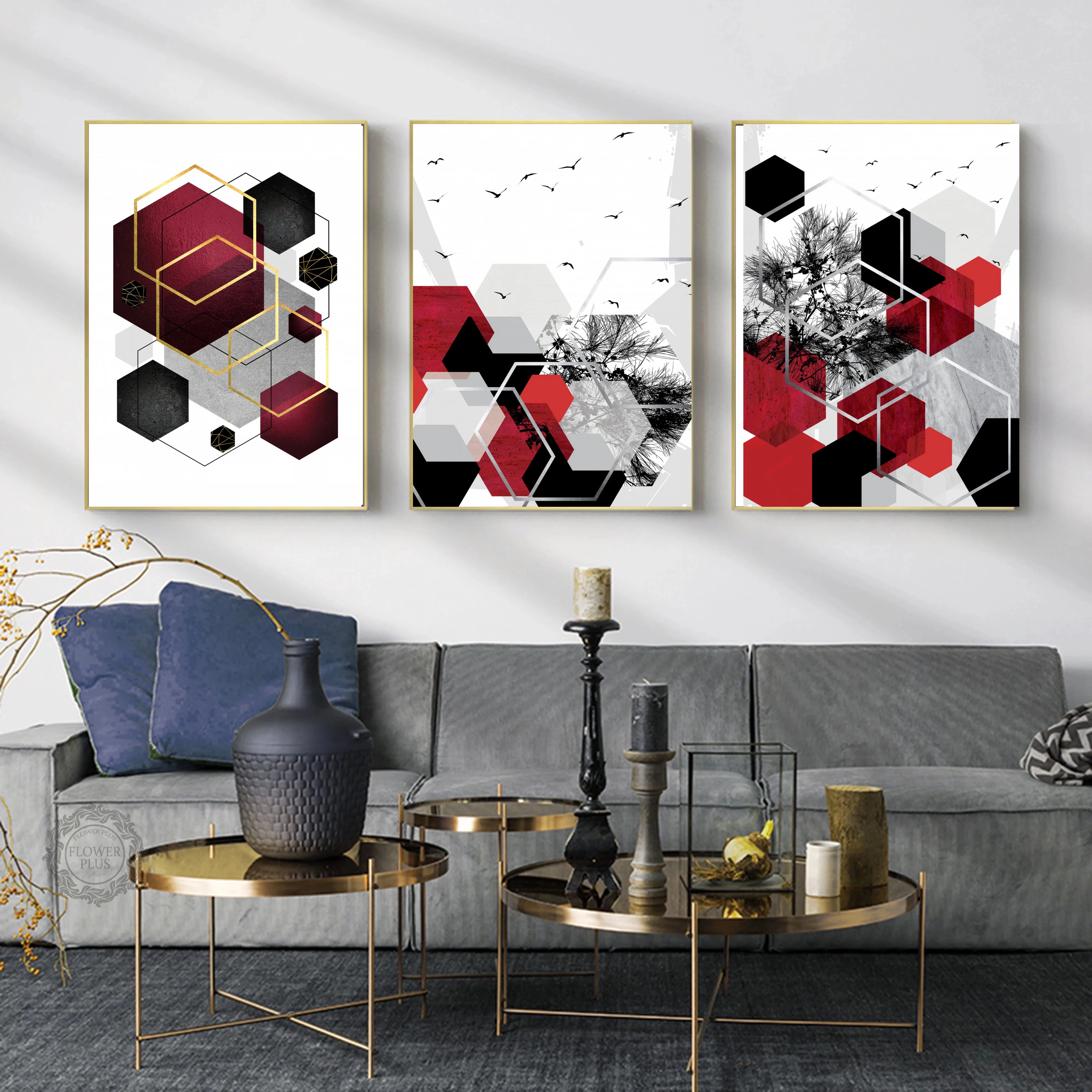 Абстрактная фотография Геометрическая абстрактная водостойкая Картина на