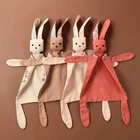 Детское Соска-пустышка, мягкий нагрудник в виде животного, кролика, Прорезыватель для зубов, для младенцев, для сна, для кормления, подарок для душа, игрушки-одеяла