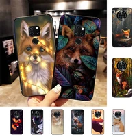 fox cute anima phone case for huawei nova 3i 3e mate 20lite 20pro 10lite luxury funda case