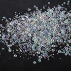 10 г смешанные стеклянные маленькие круглые бусины Microbeads DIY Прозрачные фантазийные 3D бусины для ногтей