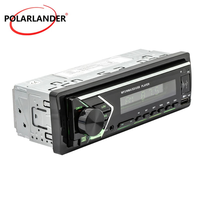 1 Din 12V MP3 автомобильное радио двойной Bluetooth Hands-free 4 0 87 5 ~ 108MHZ цветной светильник