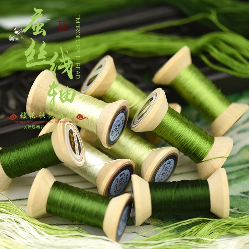 

New Item Chinese 100% Silk Embroidery Thread Yarn embroidery floss for Sewing Article Wooden packing