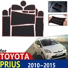 Противоскользящий резиновый коврик для чашек, дверной паз, коврик для Toyota Prius 30 XW30 ZVW30 2010  2015, аксессуары, коврик для телефона 2011 2012 2013