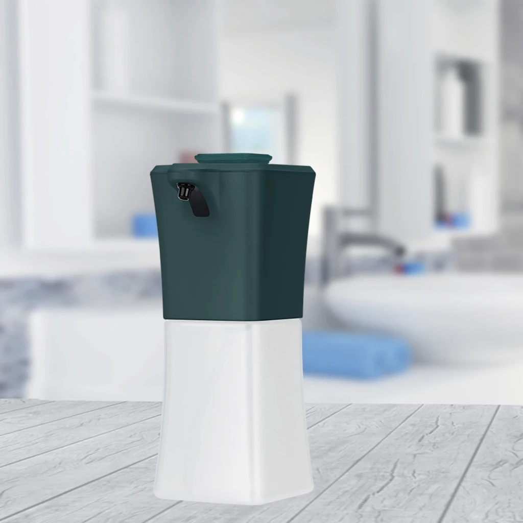

450ml Automatic Soap Dispenser Foaming Hand Washer Kitchen Bathroom Green