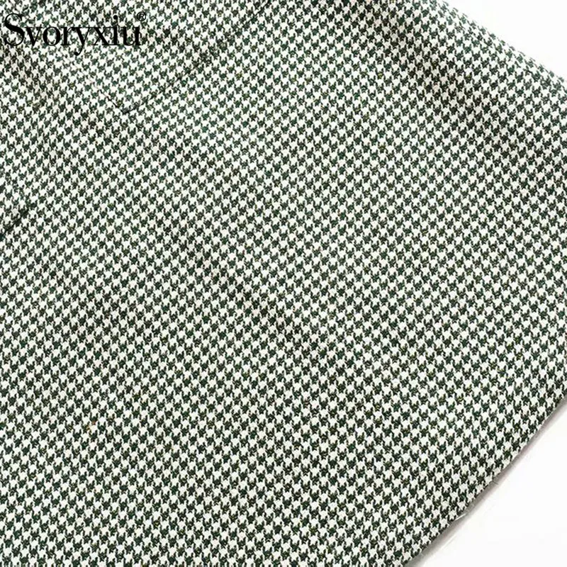 Svoryxiu Autumn Winter Tweed Braided Dress Women's Elegant Long Sleeve Bow Slim Runway High Quality Dresses Vestdios | Женская