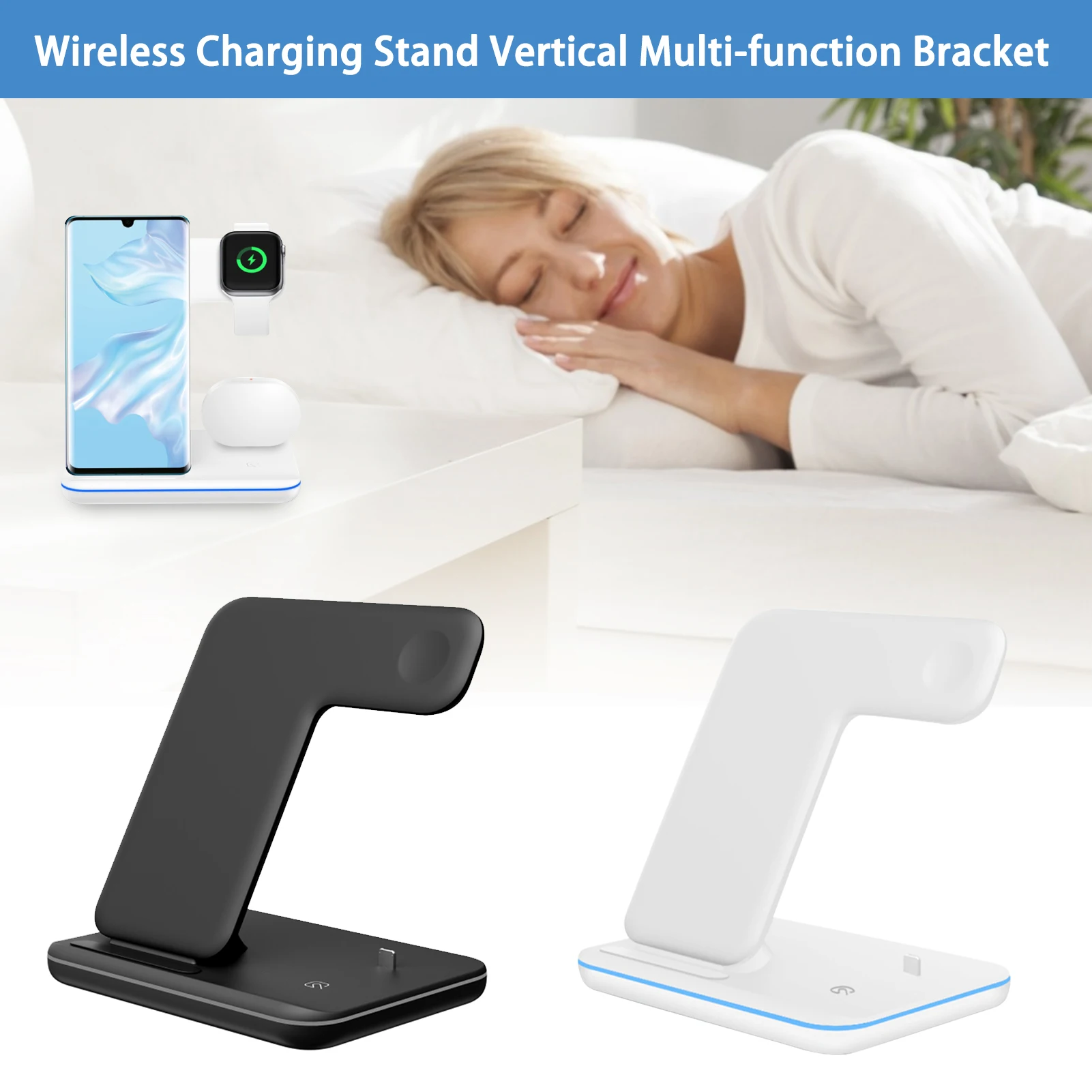 

Wireless Charging Stand Vertical Multi-function Bracket