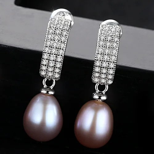 

DI-331 S925 Silver Freshwater Pearl Stud Earrings Fashion Retro Stud Earrings Ladies Light Luxury Jewelry Birthday Gift