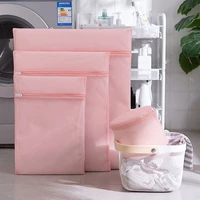 5pcs pink anti deformation bra washing bag washing machine laundry bag bathroom accessories clothes organizer travel storage bag